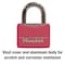 Master Lock Master Lock 1-5/16 in. H X 1/2 in. W X 1-9/16 in. L Vinyl Covered Steel Double Locking Covered Padlo 146D - alternate 4